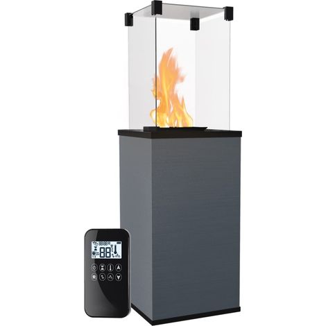 KRATKI Gaskamin PATIO Quarzstein Filo Mercurio Gasheizgerät 4-8,2 kW (1/5)