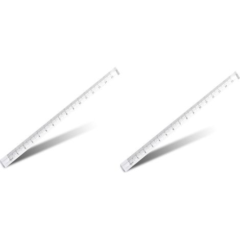 2 jeux de règles mesure pour étudiants, règle triangulaire, 8 pièces x (1/5)