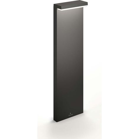 Philips Bustan Borne Bas (Anthracite) Lumière blanche chaude - LED (1/5)