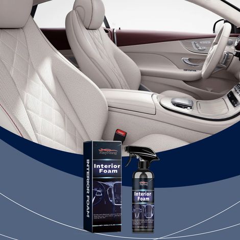 Multifunktionaler Schaumreiniger für den Autoinnenraum, Fleckenentferner für Ledersitze im Auto – 120 ml -- BIEMMEDUE (1/5)