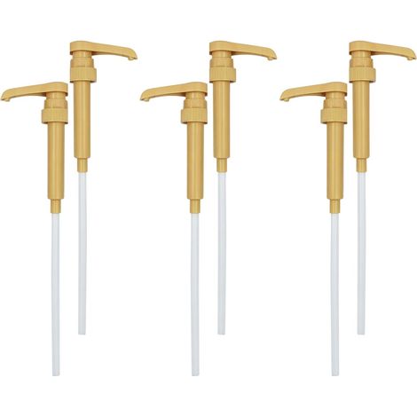 Set of 6 gold-plated dosing pumps for 750ml and 1000ml bottles (1/5)