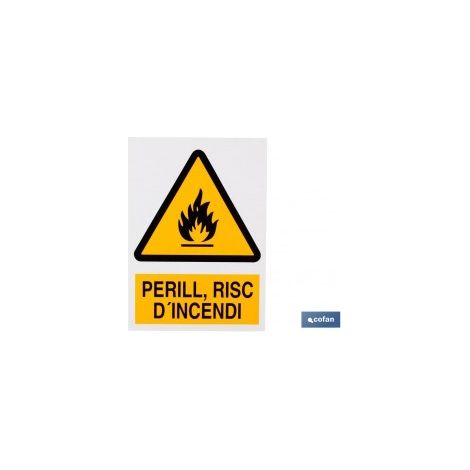 Schild aus Polystyrol, 297 x 210 mm – Gefahr, Brandgefahr