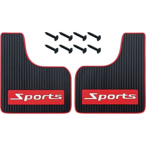 2 Pieces Car Mudguard Universal Rubber Mudguard Soft Crash-Free Front and Rear Mudguard Splashguard For Car (1/4)