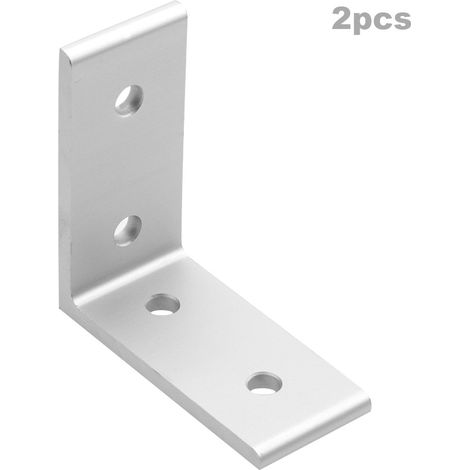 Équerre De Renfort En Aluminium Pour Profilé 45x45 - Support D'angle Droit Pour Meubles Et Fenêtres - Lot De 4 Pièces (1/5)