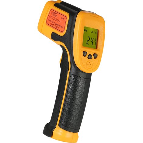 Thermomètre infrarouge sans contact portable SMART SENSOR Mini -32550°C/-261022°F - Rapport de température 12:1 - Thermomètre infrarouge industriel numérique - Fonction de maintien des données (NE PAS (1/3)