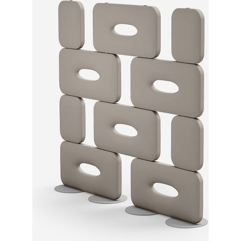 Divisorio di design in polietilene per interni ed esterni Cookie 200 - Beige (1/3)