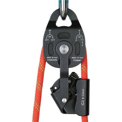 Ultraleichte, selbsthemmende Umlenkrolle, Tragkraft 400 kg – Für Seile mit 8-12 mm Durchmesser – Eloxiertes Aluminium – Abgedichtete Kugellager (1/5)