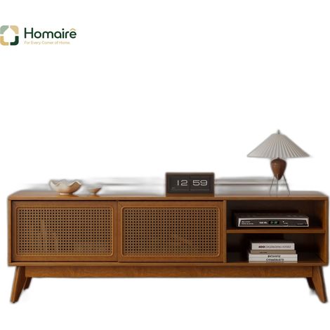 Colonnes de rangement, noyer, en mdf 150 x 40 x 50 cm HOMAIRE (1/5)