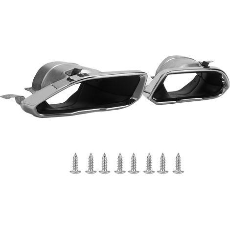 Jeu d'embouts de silencieux d'échappement de remplacement, garniture de tuyau d'extrémité pour série 3 G20 G21 M Sport M340 2019 – 2021, argent chromé