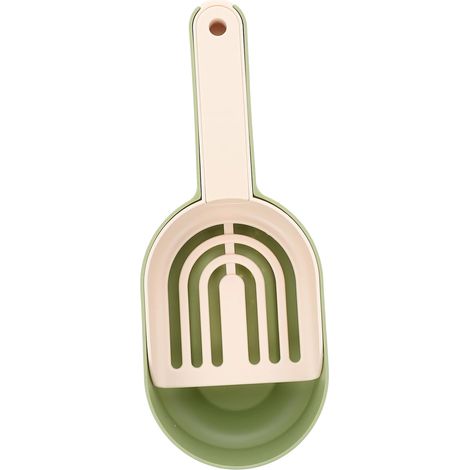Juego de cuchara y tapa de plástico PP para alimentos, accesorio multifuncional. (1/4)