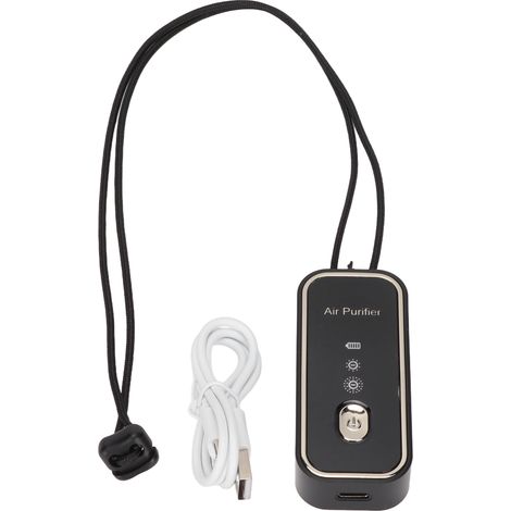Wiederaufladbare, tragbare Luftreiniger-Halskette mit USB-Anschluss – Ionisator für Auto und Schlafzimmer