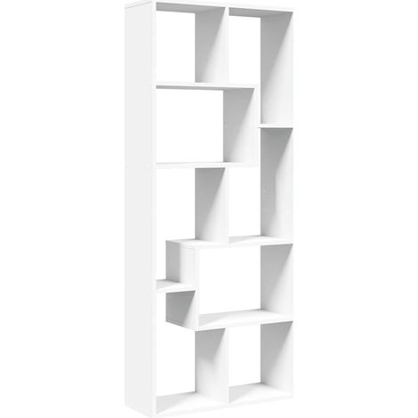 Maison Exclusive - Libreria Divisorio Bianca 67x25x161,5 cm in Truciolato