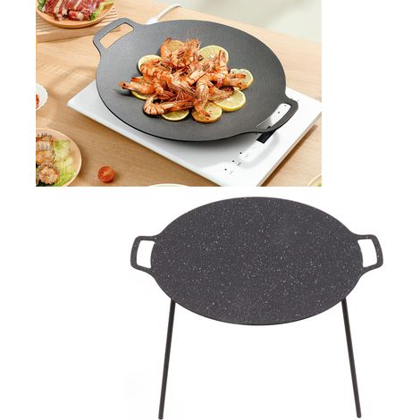 30 cm hohe, antihaftbeschichtete koreanische Grillpfanne, tragbarer Grill, Grillpfanne für den Außenbereich, 36 cm (1/5)