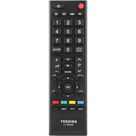 Télécommande universelle - Toshiba - CT-90436 CT-90325 CT-90351 - Gros boutons - Faible consommation d'énergie (1/4)