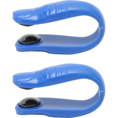 Lot de deux pinces d'acupression sûres et efficaces avec aimants pour soulager les migraines et les vertiges (bleues). (1/5)