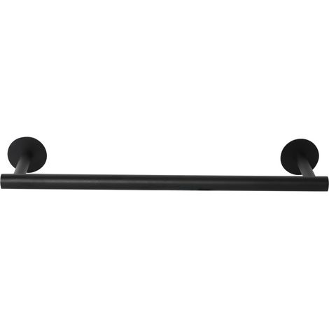 Porte Serviette Adhésif "Fixeo" 40cm Noir (1/2)
