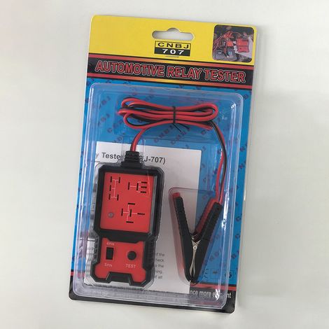Testeur de relais automobile portable, 12 V, pour identifier la plupart des relais (1/5)
