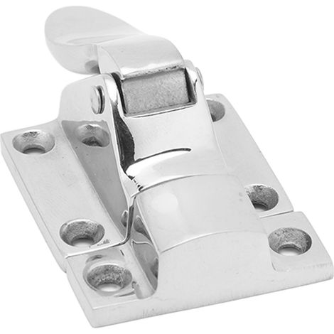 Zweiteiliges Türschloss für Boote, Yachten und Wohnmobile, 48 x 38 mm, abschließbarer Schrankriegel aus Edelstahl 316, Verriegelungsklemme (1/5)