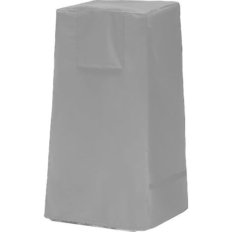 Housse de Fontaine de Jardin 46.5x46.5x84cm - Bâche Imperméable en Tissu Oxford 600D pour Protection Hiver et Été contre Pluie Neige UV(420D Gray) (1/5)