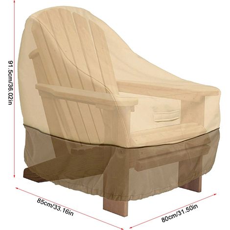 Housse de protection imperméable et anti-poussière pour meubles, chaises et canapés, jardin et terrasse, 85 x 80 x 91,5 cm (1/5)