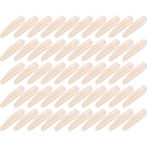 Lot de 50 bouchons trous poche bois massif pin 9.5mm accessoires assemblage bois menuiserie (1/5)