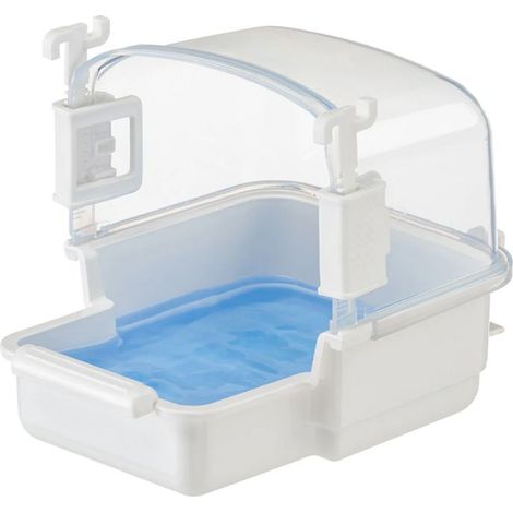 Ferplast RIO 2 Bain pour oiseaux, perruches et petits perroquets. Variante RIO 2 - Misure: 19 x 15 x h 15 cm - Coloris assortis (1/5)