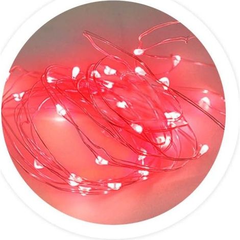 Ghirlanda a filo 5 metri 8 funzioni Rosso GSC 005204416