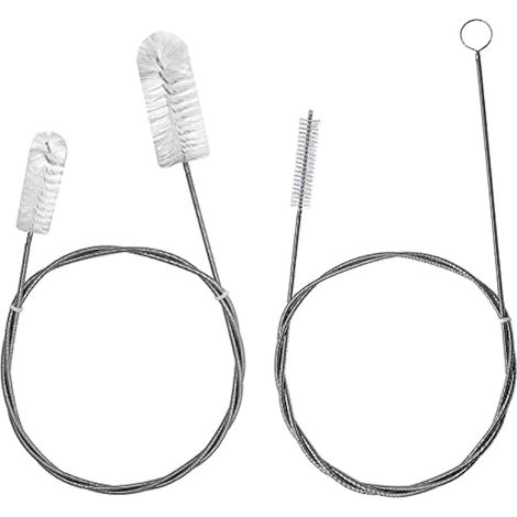 2 Pièces Brosse de Nettoyage Flexible, 160cm Brosses de Nettoyeur de Drain pour Tuyau, Evier, Paille, Tube Aquarium (1/5)