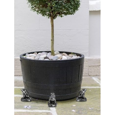 Lot de 3 patins de protection en forme de chien pour pots de fleurs, assurant ventilation, respirabilité, prévention de la pourriture des racines et surélévation des pots pour le jardinage à domicile. (1/5)