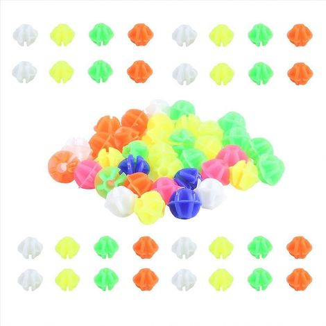 108 perles décoratives rondes colorées pour rayons de vélo, clips de fixation pour roues, accessoires de customisation vélo, lot de 108 pièces (1/5)