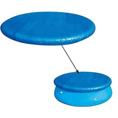 Bâche de Protection pour Piscine Ronde Diamètre 1.83m,Bâche Piscines Tubulaire ou Gonflable Ronde,Couverture Imperméable Anti-poussière Bleu - 1.83m (1/5)