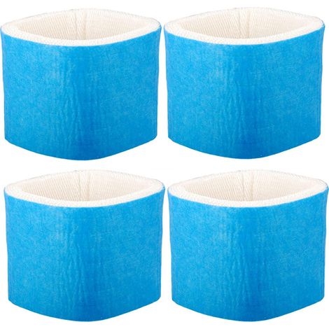 Lntyq Lot de 4 filtres à mèche pour humidificateur à couche de maille bleue de remplacement, compatibles avec les séries Honeywell HC-14 HCM-6009 HCM-6011 HM-3500 HEV680 HEV685, remplace le filtre à m (1/4)