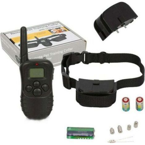 Collier de dressage pour chien - Collier de dressage électrique pour chien avec bip, vibration, choc, étanche, rechargeable, collier de dressage pour chien de 300 mètres, collier de dressage électriqu (1/5)