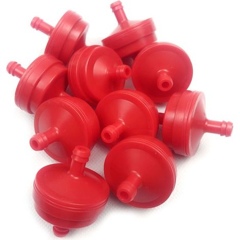 Tondeuse à gazon filtre à carburant rouge, 10 pièces, pièces détachées pour tondeuse essence, accessoires remplacement moteur (1/5)
