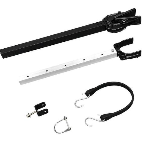 Verstellbare Heckspiegelhalterung für Boote, Gummimotorhalterung für Motorboote, Montagerollen und Anhängerhalterungen mit Verbundkopf, schwarz (1/5)