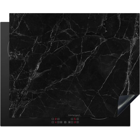 Induction Hob Protector Black - Marble 65x52 cm