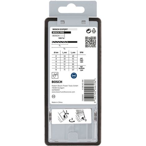 Bosch PRO Metal HSS-G Spiralbohrer Set,6S - 2607010529