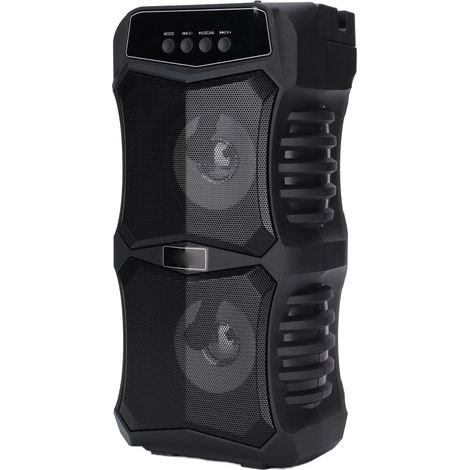 Enceinte Bluetooth d'extérieur portable sans fil avec basses profondes et lumière LED pour réunions, cours et rassemblements en plein air (1/5)