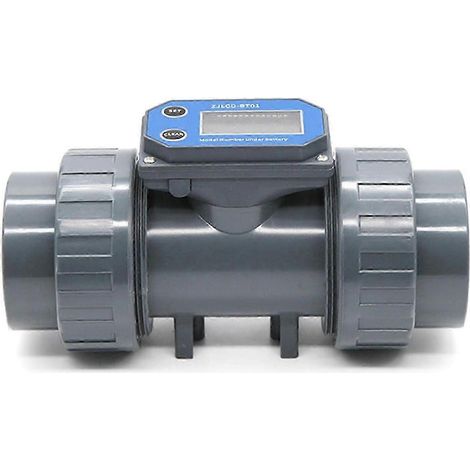 Débitmètre électronique en PVC pour la mesure précise des liquides dans les systèmes d'irrigation et de purification d'eau au méthanol DN50 (1/5)