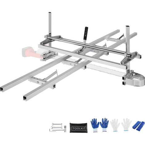 Gruminette Scierie Mobile pour Tronçonneuse VEVOR en Aluminium avec Rail de Guidage 355-914 mm Coupe Bois 5,08-300 mm (1/5)