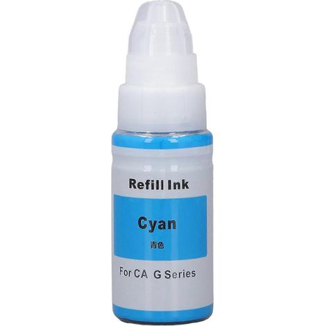 Encre de recharge à séchage rapide pour imprimantes G1800, G2800, G1810, G2810, G3800, G3810, cyan (bleu) (7
