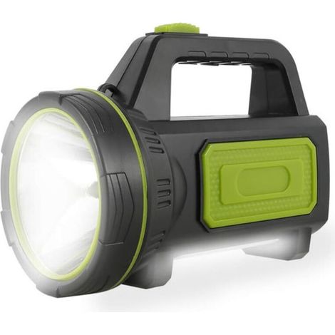 Linterna LED para exteriores, haz potente, multifuncional, recargable, modelo 882B con iluminación lateral. (1/5)