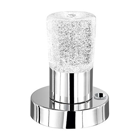Lampada Tavolo Led Moderna H 15 cm Vetro e Alluminio Cristo GD Trio (1/4)
