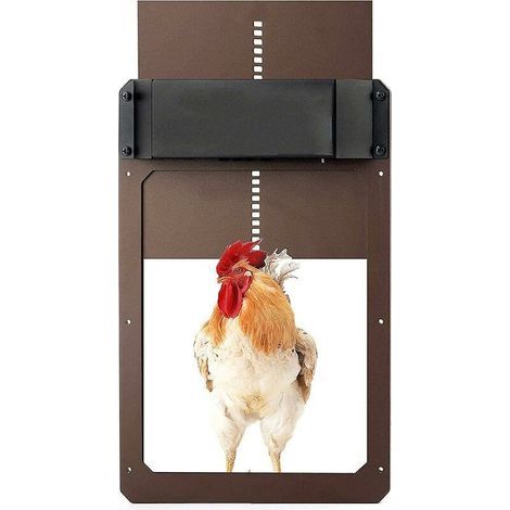 [Días franceses] Kit de puerta automática para gallinero, puerta automática para gallinero a pilas con temporizador y sensor de luz, accesorios para gallinero (1/3)