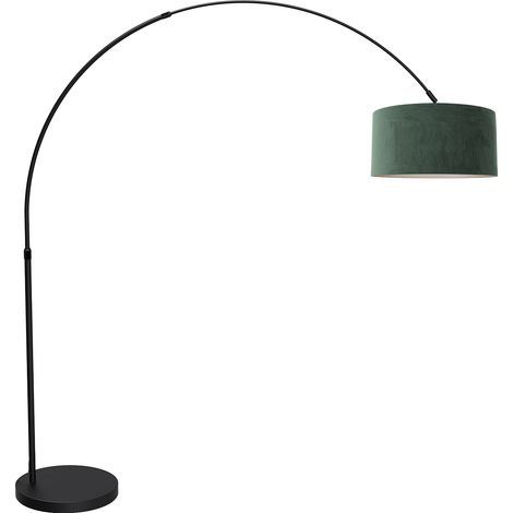 Mexlite - lámpara de pie - Flair - negro - metal textil - lámpara