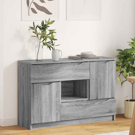 vidaXL Vitrina Gris Sonoma 100 x 30 x 65,6 Madera de ingeniería (1/5)