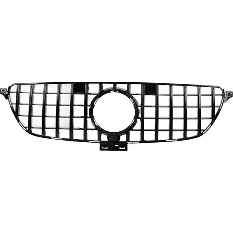Grille de pare-chocs avant, compatible avec GLE Coupe C292 GLE350 GLE400 2015-2019, style GTR, remplacement direct, Noir Brillant (1/2)