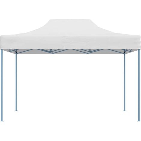 Maison Exclusive - Tentes de fête 13 pcs Blanc avec cadre bleu Tissu Oxford (1/5)