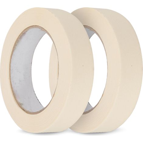 Dapetz ® Premium Masking Tape 2 Rolls (19mm X 35m) White Masking Tape Painting Tape For Painters, Decorators Professional DIY Use Painting Office Home Crafts and More (1/5)