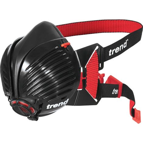 Trend AIR STEALTH Half Face Dust Mask with P3 Filters, Medium/Large, 99.99% Filtration for Dust, Particles, and Air Pollution (1/5)
